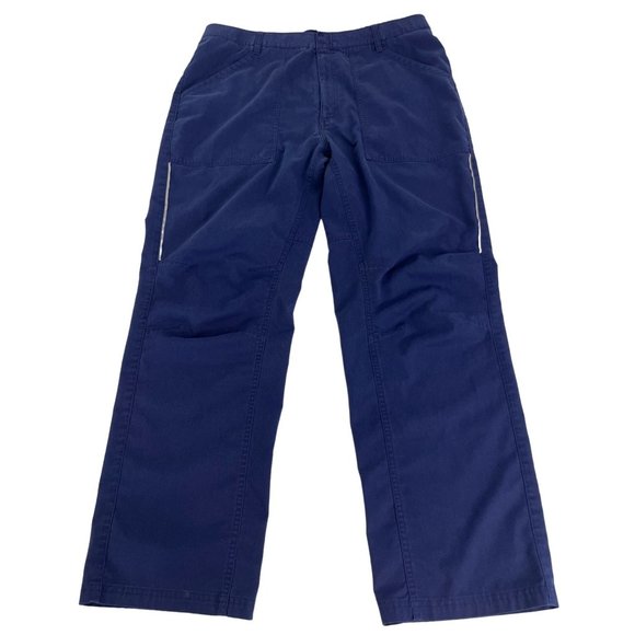 Oobe Men's Work Uniform Pants 36x31 Blue Polyester Cotton Spandex - Picture 1 of 5